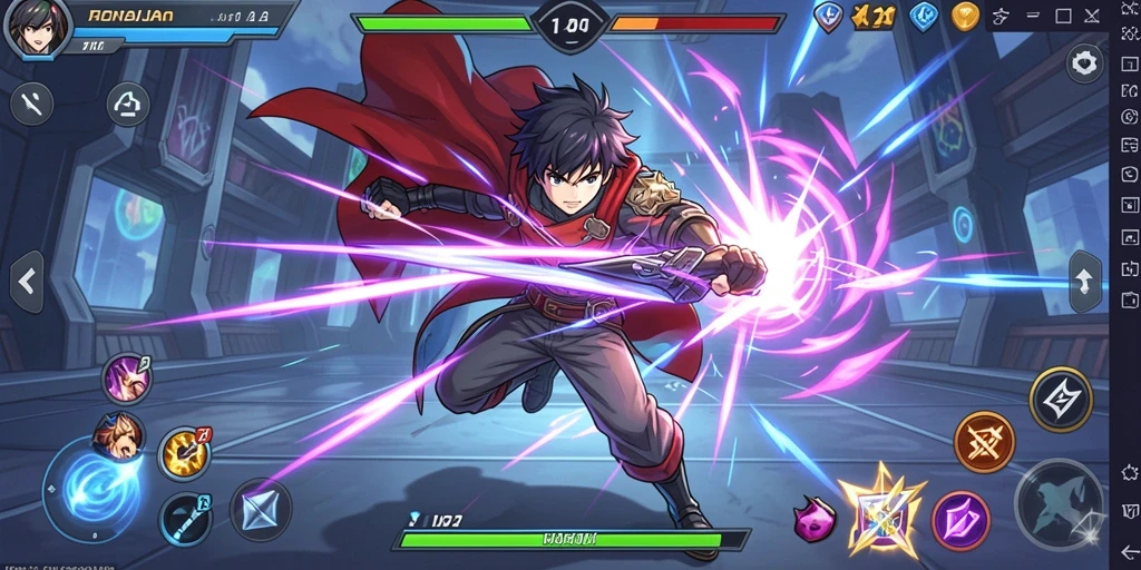Screenshot yang menunjukkan level tantangan yang mendebarkan.