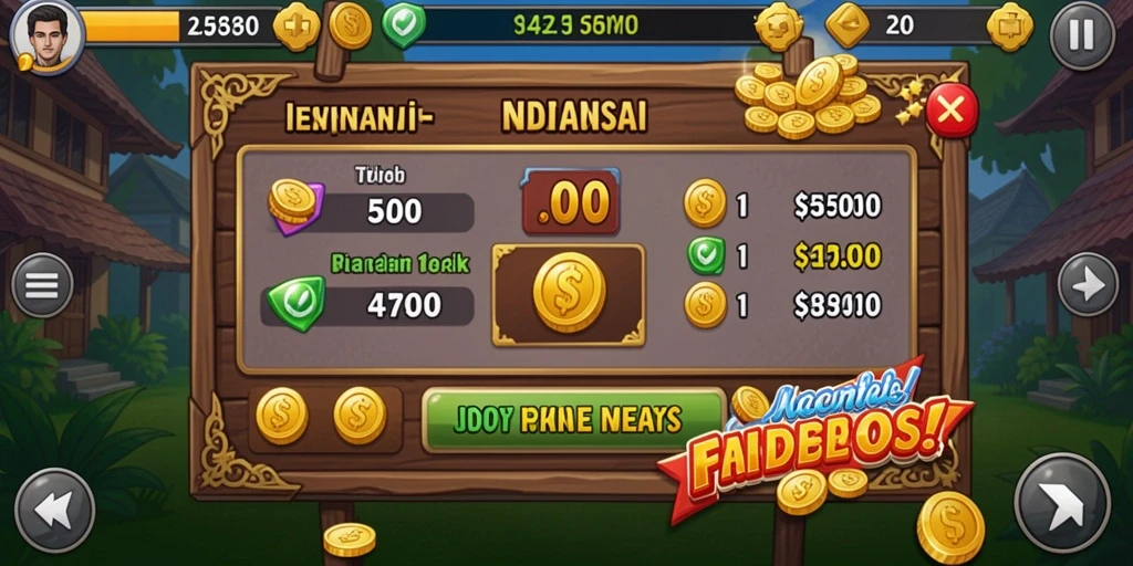 Berbagai item dan power-up yang tersedia.