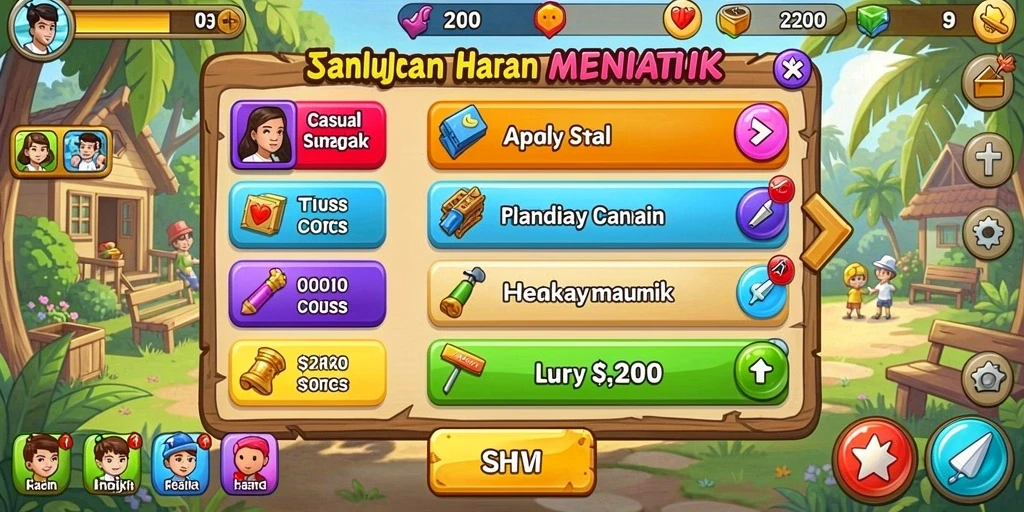 Misi seru dengan tantangan yang beragam.