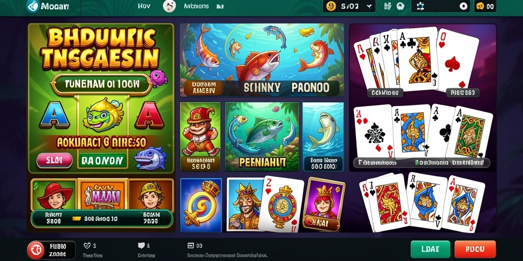 Screenshot menunjukkan fitur bonus menarik yang tersedia untuk pemain.